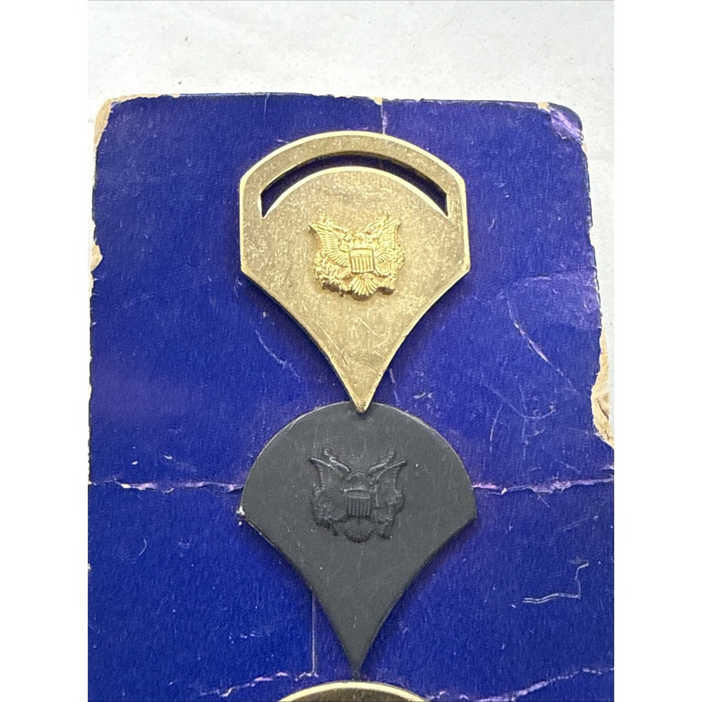 MILITARY INSIGNIA PIN ON RANK SET OF 3 - Picture 2 of 4